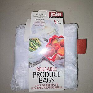 joie 5pc Set Sustainable Nylon Mesh Machine Washable Eco-Friendly Bags